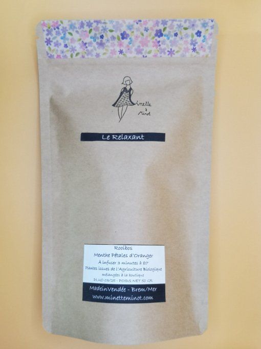 Rooibos Bio Le Relaxant Menthe Pétales de Camomille 